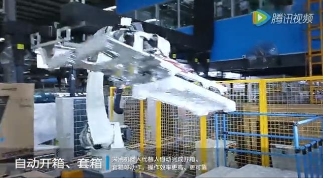 自动开箱，套箱